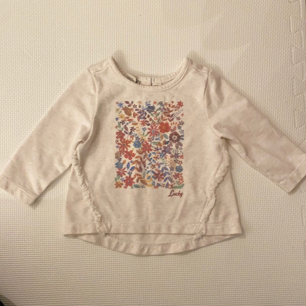 Lucky Brand flower sweatshirt